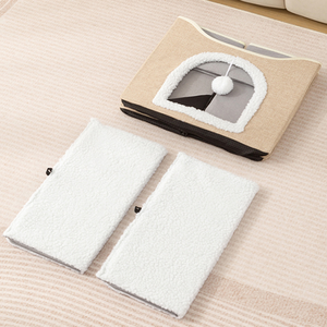 Katzenbett, faltbar, strapazierfähig, bequem, handwaschbar, einfarbig, umweltfreundlich - Product Image 6