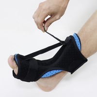 Orthèse de soutien de cheville élastique réglable pour la fasciite plantaire Attelle de nuit Réhabilitation des chutes de pied