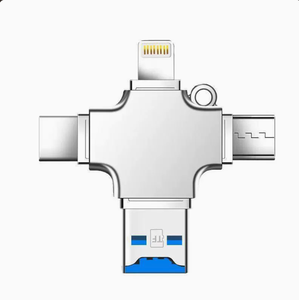 เครื่องอ่านการ์ด TF อเนกประสงค์สี่ในหนึ่งเดียว, ตัวแปลงอเนกประสงค์แบบ Type-C สำหรับโทรศัพท์มือถือและคอมพิวเตอร์ - Product Image 1