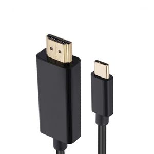 1.8เมตรชนิด C ไปยัง HDTV 4K 30Hz อะแดปเตอร์ ABS USB 3.1 Type C 4K HDTV อะแดปเตอร์สายเคเบิลเข้ากันได้กับพีซีโปรเจคเตอร์ <span class=keywords><strong>mcbook</strong></span> <span class=keywords><strong>Pro</strong></span> แล็ปท็อป - Product Image 2