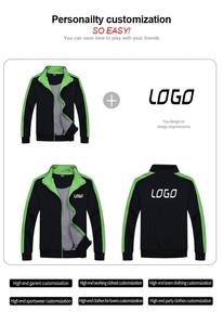 批发定制男士运动服俱乐部咖啡店公司员工酒店企业服装羊羔绒男女通用连帽衫和夹克 - Product Image 6