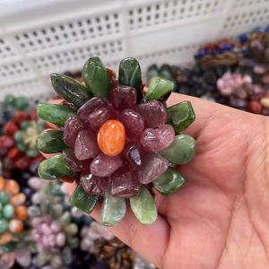 Hand Made Wholesale Various Materials Natural <b>Crystal</b> Flowers Amethyst for Healing <b>Crystal</b> Tumbled Flowers - Product Image 3