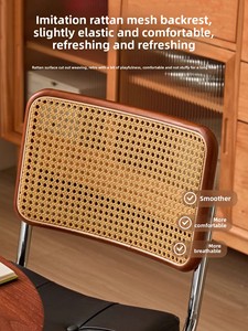 Sedia da Pranzo in Stile <span class=keywords><strong>Antico</strong></span> Medioevale in Acciaio, Retrò e Anticata, con Braccioli e Schienale Smontabili, per Caffè, Casa e Soggiorno - Product Image 5