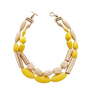 Collar de Piedras Naturales con Diseño Geométrico Multicapa de Alta Calidad, Joyería de Moda para Mujer, Regalo de Aniversario - Product Image 5