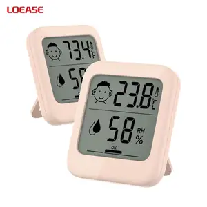 درجة الحرارة الرقمية و الرطوبة ساعة كبيرة ترمومتر إلكتروني LCD مقياس الماء متر مع رطوبة الرقمية الرطوبة