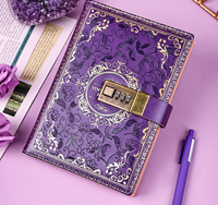 Carnet de mots de passe vintage personnalisé B6 avec serrure, carnet créatif, carnet d'étudiant, papeterie, carnet