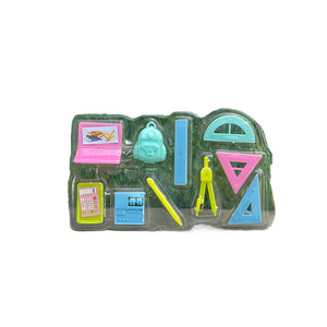 Jinbing Cross-border Play House Dollhouse, Mini escala en miniatura, Ábaco de computadora, mochila <span class=keywords><strong>escolar</strong></span>, brújula, suministros escolares y acceso - Product Image 1