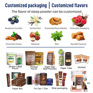 Pochette d'impression OEM Aide au sommeil naturelle et supplément de sommeil apaisant au magnésium avec apigénine aromatisée au chocolat pendant la nuit - Product Image 3