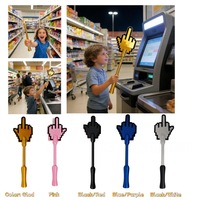 Baguette Magique Pixel Doigt d'Honneur – Jouet Anti-Stress Amusant, Baguette de Farce, Cadeau Nouveauté pour Adolescents et Adultes, Jouet Interactif pour Fêtes