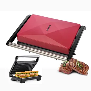 Hot Selling Electric Contact Grills For Home Kitchen Sandwich Grill Press Panini Grill Sandwiches Maker
