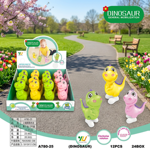 Ensemble de jouets à remonter dinosaures, mini-animaux marcheurs, 12 pièces, jouets éducatifs en plastique pour enfants de 2 à 4 ans, unisexe - Product Image 4
