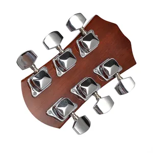기타 튜닝 페그 오픈 기계 헤드 튜너 키 타원형 버튼 어쿠스틱 포크 기타 부품 튜닝 페그 부품 Clavija de 기타