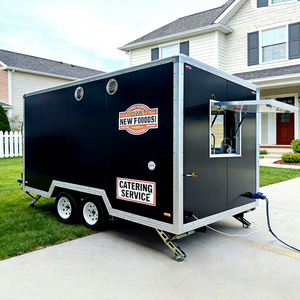 Remorque de concession pour centres urbains, pour la préparation de crêpes, gaufres, café, chocolat chaud et pâtisseries, utilisable par tous <span class=keywords><strong>les</strong></span> temps - Product Image 1