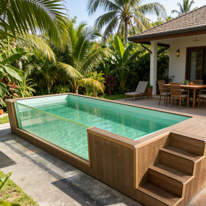 Peut être associé aux piscines conteneurs, pour les jardins familiaux et les hôtels, offrant l'expérience de baignade estivale idéale - Product Image 2