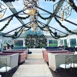 Lớn rõ ràng 1000 người trong suốt đám cưới Lều màu đen một khung lễ hội bên lều cho các sự kiện - Product Image 4