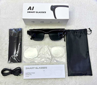 Lunettes intelligentes IA avec caméra 8MP, mémoire 8 Go, cadre métallique, enregistrement vidéo 1080P, ultra-légères, portables