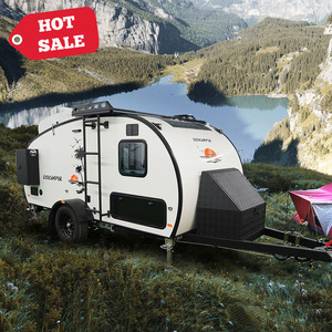 Ecocampor 2024 bastante usado ligero Mini Comfort Teardrop Camper remolque caravana Teardrop Camper Rv <span class=keywords><strong>para</strong></span> venta al por mayor con tienda - Product Image 1