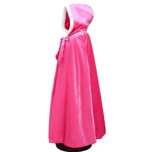 Le bambine vestono il Costume da principessa Deluxe <span class=keywords><strong>mantello</strong></span> con cappuccio in velluto morbido GPHC-019 - Product Image 4