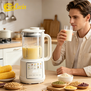 Máquina para Hacer Leche <span class=keywords><strong>de</strong></span> Soya Automática con Temporizador <span class=keywords><strong>de</strong></span> 1.2L, 10 en 1, Pantalla Táctil LED, Máquina Portátil para Hacer Leche <span class=keywords><strong>de</strong></span> Soya y Nueces, Licuadora - Product Image 2