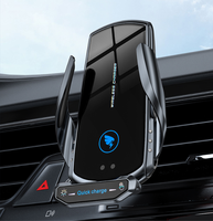 Chargeur sans fil pour voiture 15W, station d'accueil en cuir, charge rapide sans fil TYPE-C