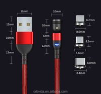 Câble de données pour téléphone portable de haute qualité 5A à charge rapide, tête magnétique circulaire 5 broches, original