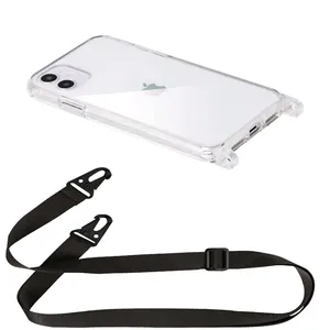 Étui de téléphone transparent en acrylique avec <span class=keywords><strong>cordon</strong></span> bandoulière pour <span class=keywords><strong>iPhone</strong></span> 17/16/15 Pro/14/12/11/13 Pro Max/6/<span class=keywords><strong>7</strong></span>/8 Plus - Product Image 2