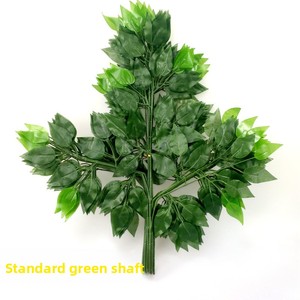 Foglie di Baniano Artificiali, Rami Finti, Fogliame Realistico con Texture Rivestita in Colla, Fiori di Seta per Decorazioni Autunnali - Product Image 1