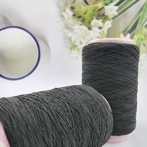 Fil populaire en coton filé à cœur, recouvert de fil élastique en caoutchouc 560, pour chaussettes, motifs teints sur mesure pour fabricants de tricots - Product Image 1