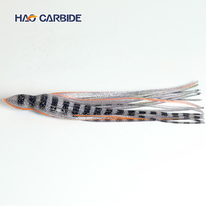 Señuelos de pesca de calamar de goma grandes, faldas de calamar de plástico, señuelos luminosos suaves para atún y marlín - Product Image 6