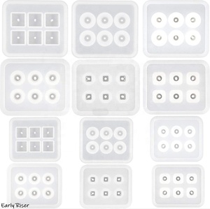 Early Riser Crystal Glue Bead Mold Diy Rhombus square Oval Bracelet Beaded <strong>Epoxy</strong> <strong>Resin</strong> Silicone Mold - Product Image 3