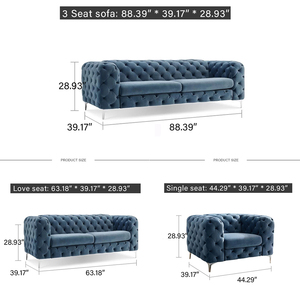 Atunus тела 3 асьентос диван ретро Честерфилд <span class=keywords><strong>capitone</strong></span> conjunto de диваны эластичный американо штатив диван para sala de estar - Product Image 6