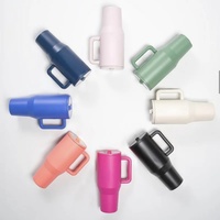 NOUVEAU 2025 – Mug de voyage isotherme à double paroi en acier inoxydable de 40 oz avec couvercle rabattable, maintien de la chaleur pendant 6 à 12 heures, coffret cadeau