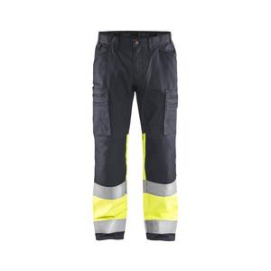 BLAKLADER - 155118119633C156 Pantalon haute visibilité stretch Gris moyen/Jaune-EAN 7330509675007 HI-VIS WORKWEAR - Product Image 1