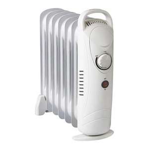 Radiador de aceite de 7 elementos con termostato, 3 niveles de potencia y ruedas, ideal para calentar espacios pequeños y medianos. - Product Image 1