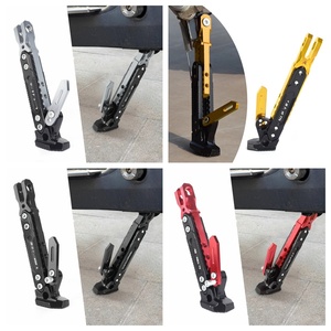 Accessoires pour motos, vente en gros de béquilles latérales universelles extensibles en alliage d'aluminium réglables pour moto - Product Image 6
