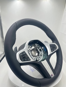 Volant en cuir véritable <span class=keywords><strong>Performance</strong></span> pour BMW G30 F10 F30 F11 G31 G32 X3 G01 X4 G02 M2 G87 M3 G80 M4 G82 G42 G20 M5 - Product Image 3