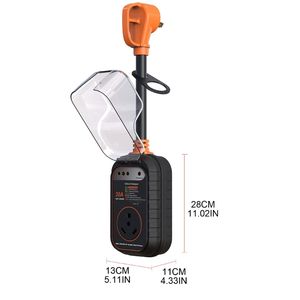 Protector de Sobretensión para RV de 125V y 30 Amperios, Analizador de Circuitos para RV, Protector de Energía para Autocaravanas - Product Image 4