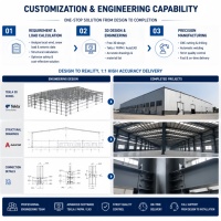 Edificio de Almacenamiento Prefabricado de Estructura de Acero, Bodega Metálica Personalizada para Uso Industrial y Comercial