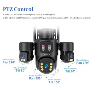 LS Tầm Nhìn 6MP Aov 24/7 Ghi Âm Năng Lượng Mặt Trời Máy Ảnh 4G Ba Ống Kính An Ninh Ngoài Trời Màu Tầm Nhìn Ban Đêm CCTV Máy Ảnh Hieasy Ứng Dụng - Product Image 4