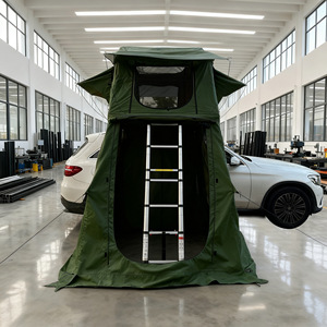 Tenda <span class=keywords><strong>da</strong></span> Campeggio per Viaggi in Auto 1,4m, Impermeabile e Antipioggia con Tetto Morbido e Veranda Posteriore - Product Image 5