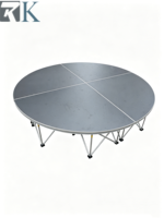 Scènes événementielles portables de haute qualité faciles à installer, plateformes de scène en aluminium pour concerts en plein air