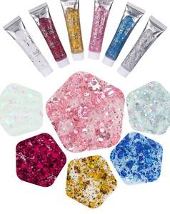 ROSE TOUCH – Coffret de 6 Gels Scintillants Minéraux <span class=keywords><strong>pour</strong></span> le Corps, Effet Holographique, Gros <span class=keywords><strong>Paillettes</strong></span> <span class=keywords><strong>pour</strong></span> Visage, Yeux et Cheveux, Longue Tenue, Imperméable, Idéal Festivals, Guangzhou - Product Image 5