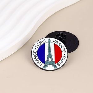 Pin Esmaltado de París, Pin de la Torre <span class=keywords><strong>Eiffel</strong></span>, Broche de Recuerdo de Francia, Broches de Cultura Francesa, Accesorios para Bolsos, Mochilas y <span class=keywords><strong>Ropa</strong></span> - Product Image 4