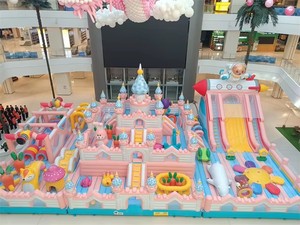 Château gonflable géant Wolong sur le thème du château féerique, toboggan gonflable en PVC, structure de jeux commerciale pour enfants, <span class=keywords><strong>location</strong></span> pour parcs d'attractions - Product Image 3