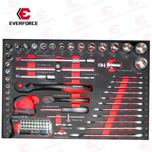EverForce-Kit de herramientas manuales para reparación <span class=keywords><strong>manual</strong></span> del hogar, destornillador de trinquete con broca en caja mecánica, sistema métrico, 64 Uds. - Product Image 6