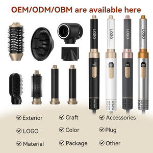 5 in 1 <b>Foldable</b> Hair Styler Dryer Hot Air Brush & High Speed Ionic Volumizer 110000 RPM Curling Iron One-<b>Step</b> Styling Solution - Product Image 3