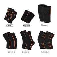 Protections pour genoux, poignets, coudes, tibias, chevilles et paumes en fibre de polyester, ensemble d'équipement sportif pour hommes et femmes, basketball, football, volley-ball