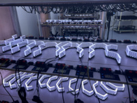 Feux de jour LED universels pour BMW, blanc, jaune, WRGB, couleur contrôlée par application, DRL Angel Eyes pour BMW