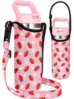 Porte-bouteille d'eau personnalisé avec sangle, support portable pour bouteille d'eau pour enfants, sac bandoulière mignon motif Spider-Man pour bouteille d'eau
