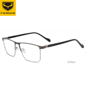 New Big Kích thước bán buôn kim loại thời trang thiết kế tốt nhất Mens vuông Nửa rim Eyewear với chất lượng cao kính - Product Image 4